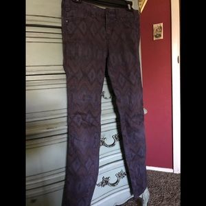 Free People purple southwestern print pants
